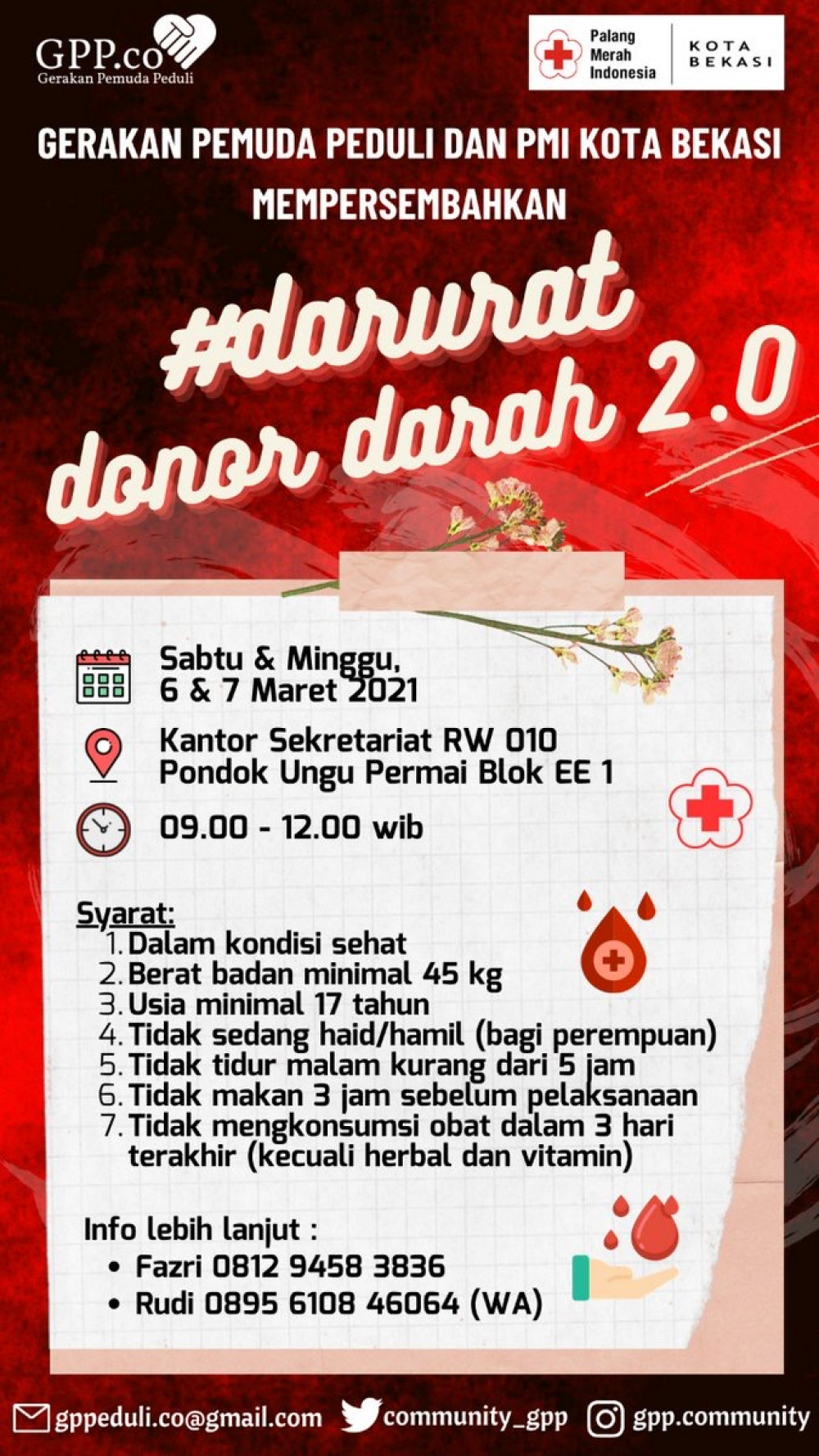 Donor Darah GPP Bekasi